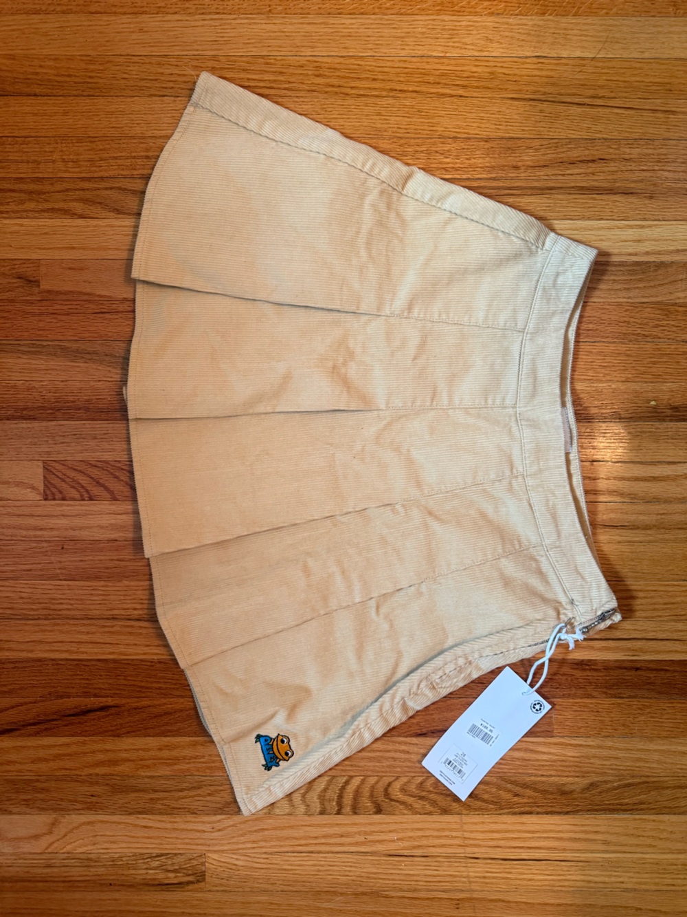 Women's Corduroy Obey Pleated Skirt